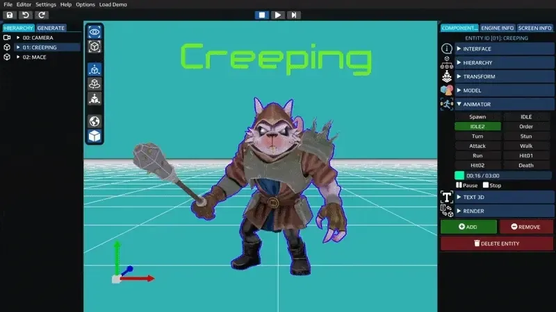 Skeletal animation system