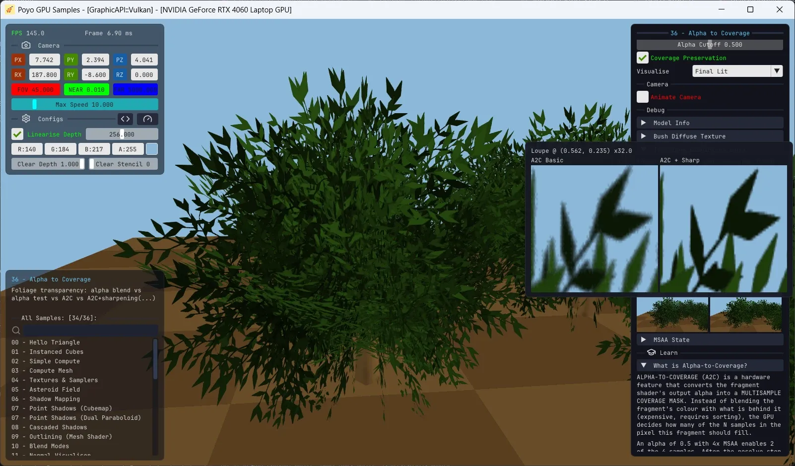 Alpha to Coverage anti-aliased alpha test