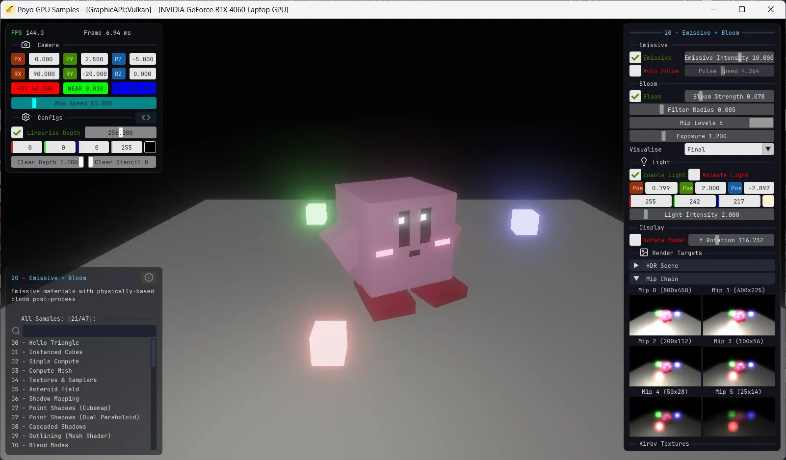 Emissive with PBR Bloom