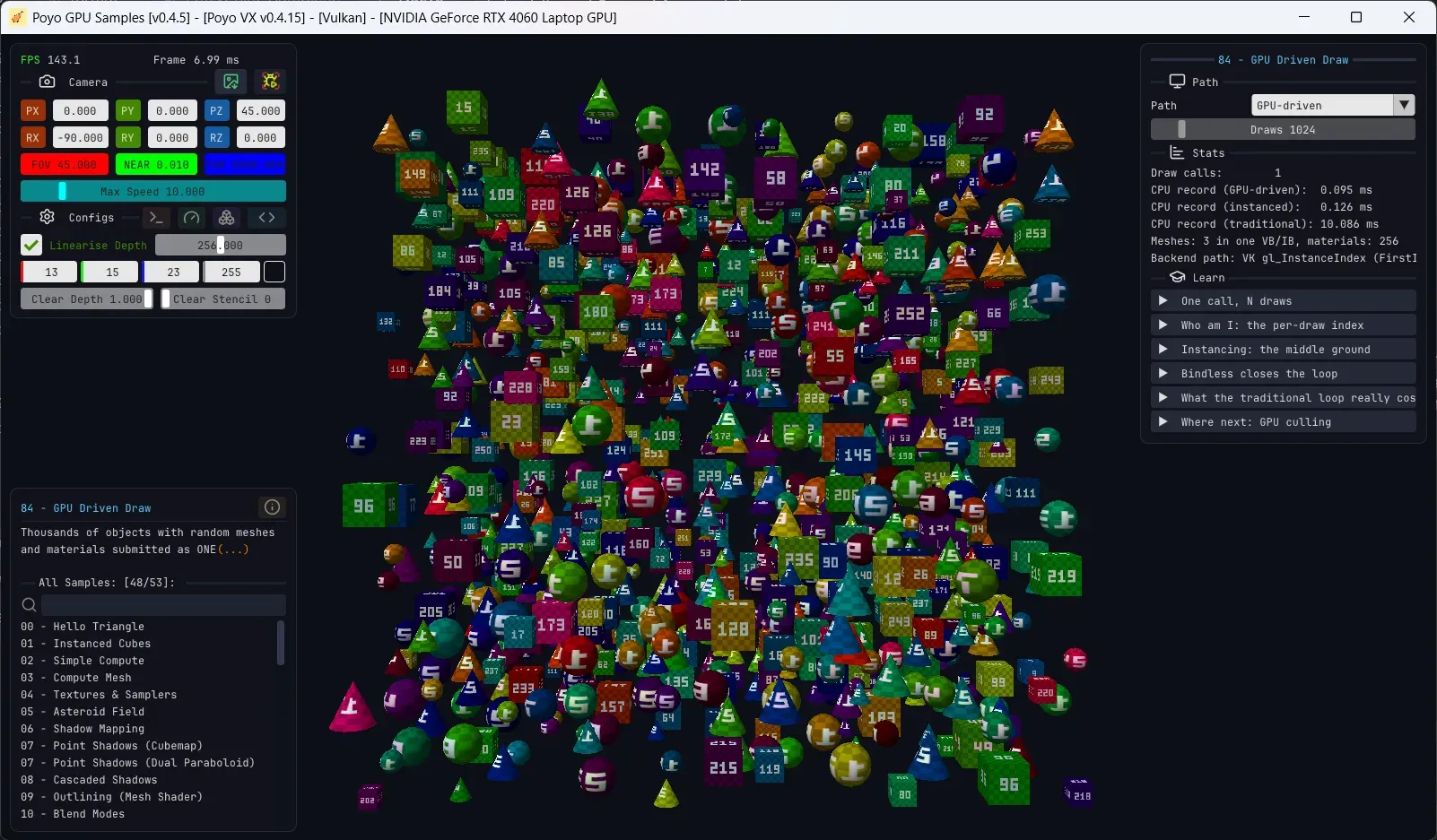 GPU Driven Draw with multi-draw indirect