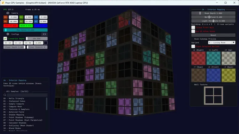 Interior Mapping with parallax cubemap