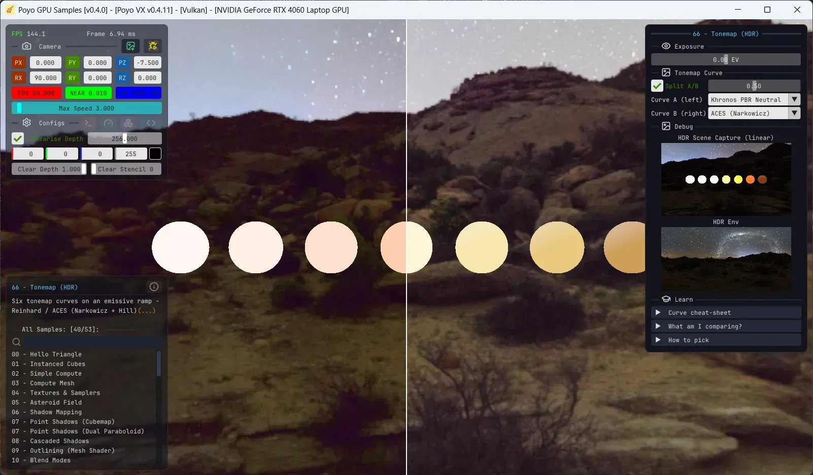 Tonemap operator comparison