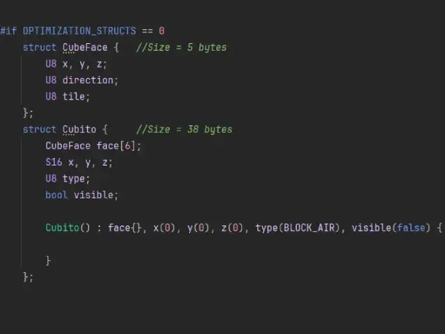 Initial struct sizes